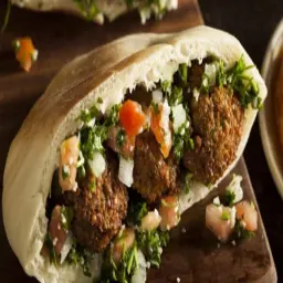 Falafel with Egg Sandwich